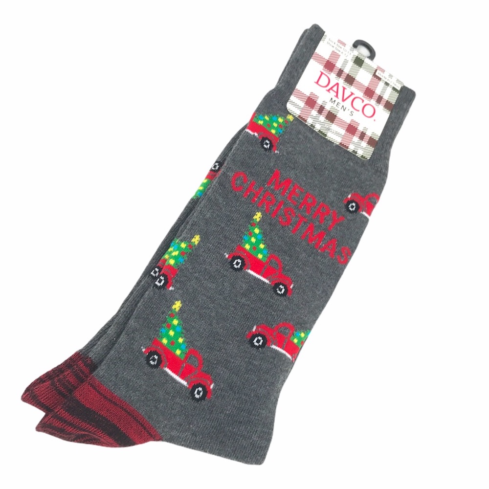Davco Merry Christmas Truck & Christmas Tree Socks